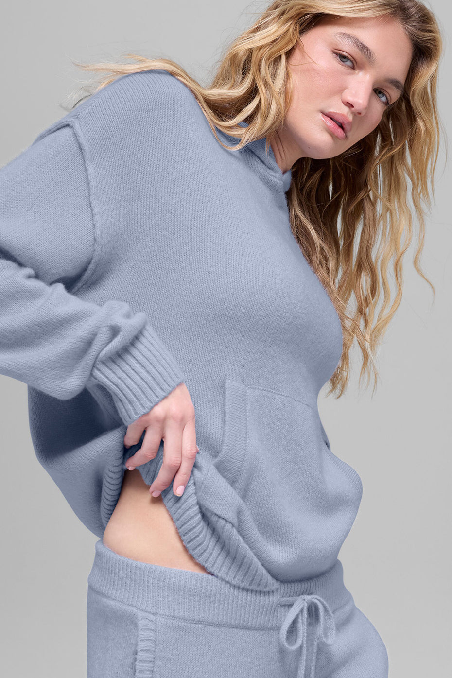 Wool鑱紺ashmere New Class Hoodie - Winter Frost