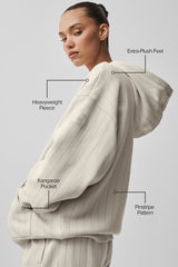 Pinstripe Hoodie - Bone Pinstripe