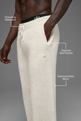 Wool Cashmere New Class Sweatpant - Bone Heather