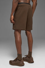 7" Pinstripe Short - Espresso Pinstripe