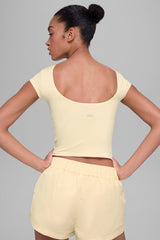 Alosoft Back For More Tee - Candlelight Yellow