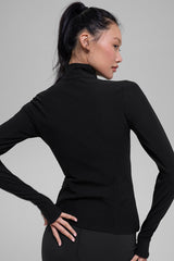 Alosoft 1/2 Zip Rapid Pullover - Black
