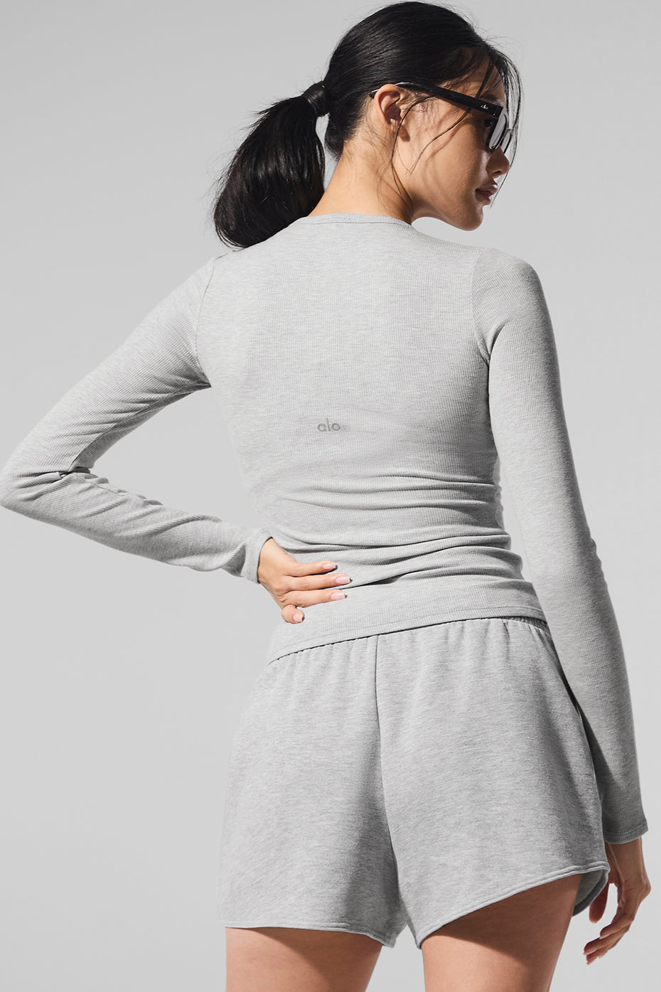 Ribbed Modal Long Sleeve - Athletic Heather Grey
