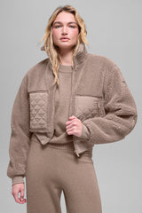Sherpa Edge Bomber - Chai Latte