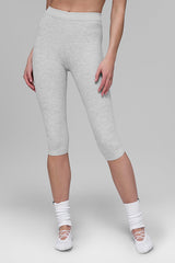 Alosoft High-Waist Iconic 90's Capri - Athletic Heather Grey