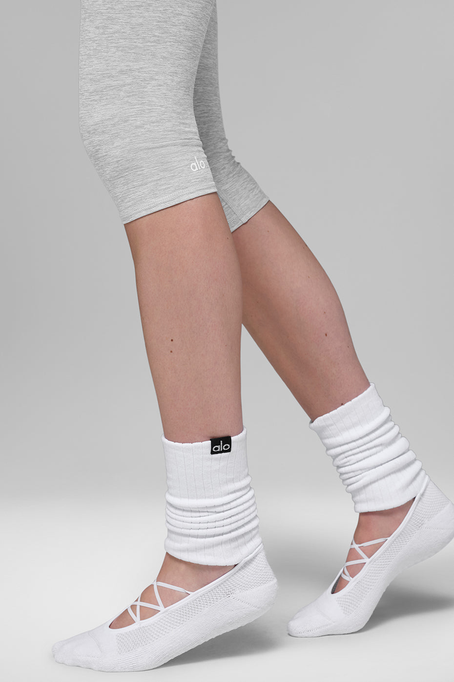 Alosoft High-Waist Iconic 90's Capri - Athletic Heather Grey