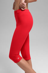 Alosoft High-Waist Iconic 90's Capri - Bright Red