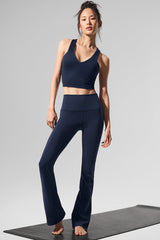 Airbrush High-Waist Bootcut Legging - Navy