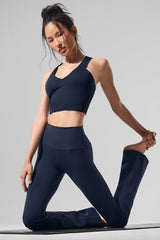 Airbrush High-Waist Bootcut Legging - Navy