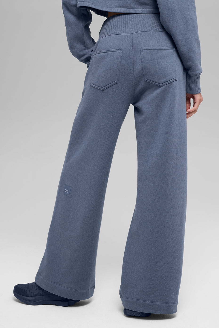 Serenity Wide Leg Sweatpant - Bluestone