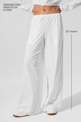 Breezy Wide Leg Pant (Long) - White