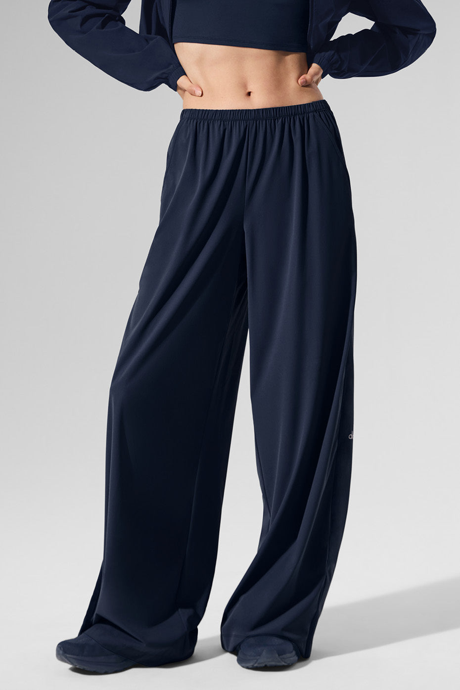 Breezy Wide Leg Pant (Long) - Navy