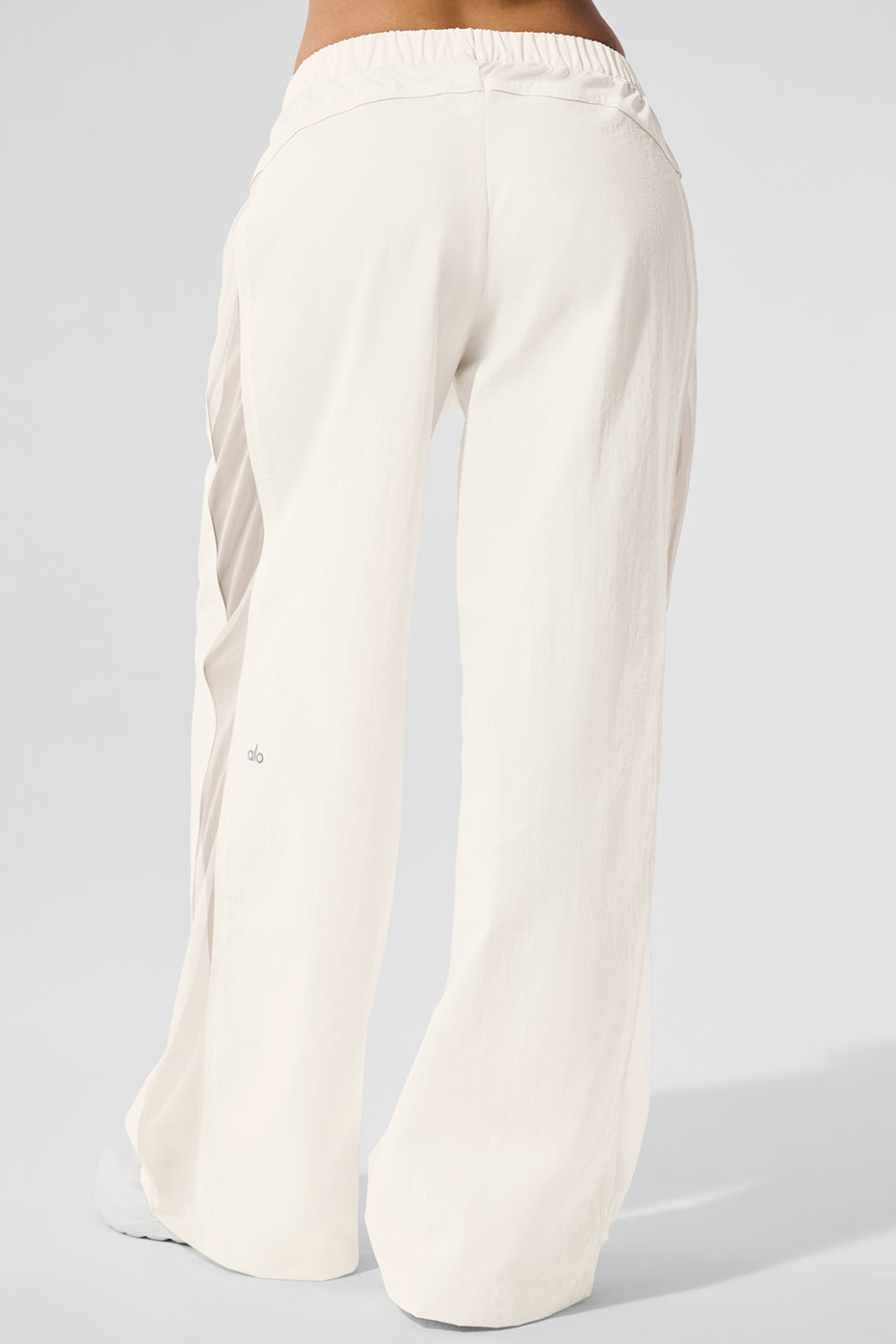 High-Waist Origin Wide Leg Track Pant - Ivory