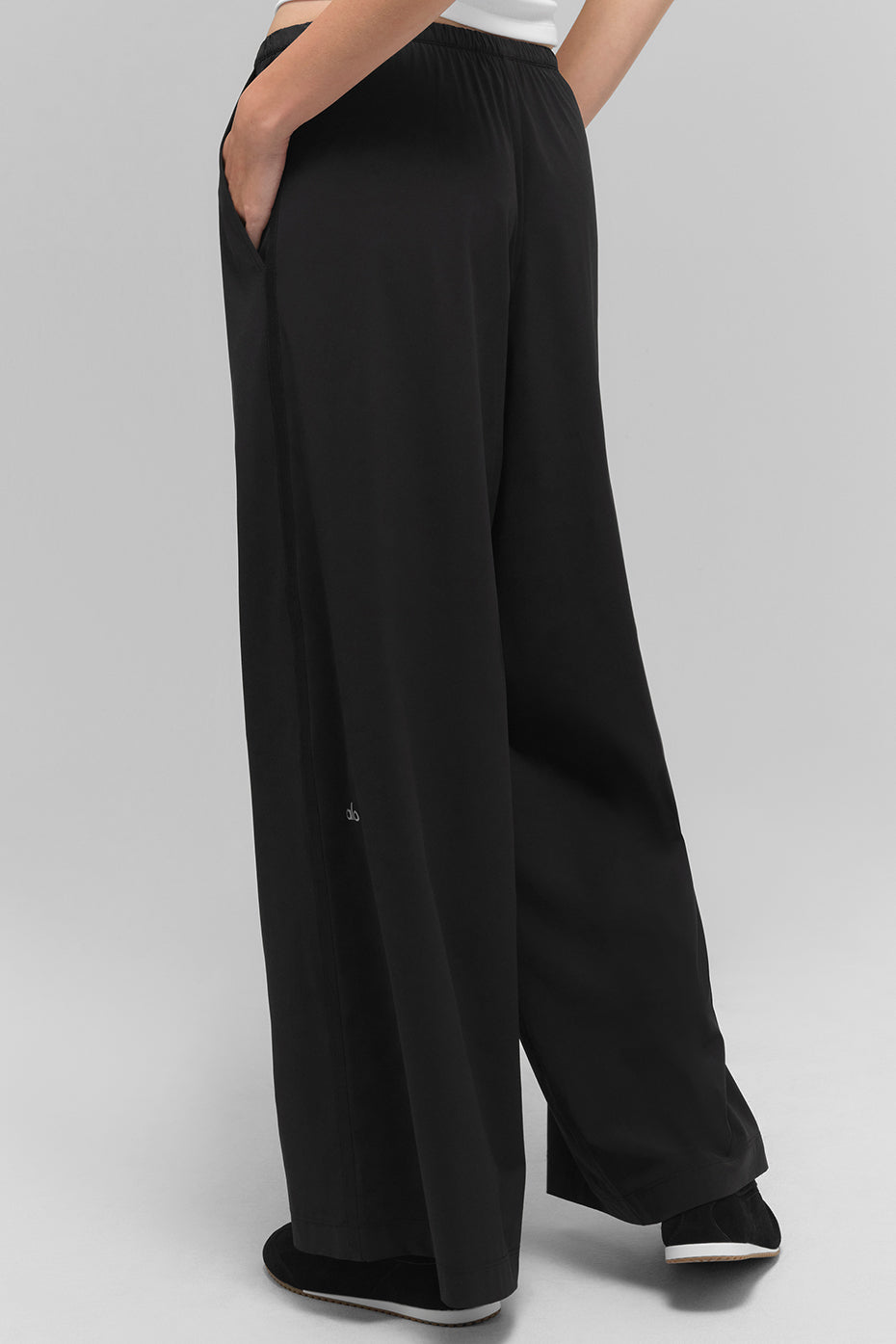Breezy Wide Leg Pant (Regular) - Black