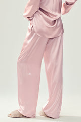 Silk Luminous Pant (Long) - Pink Champagne