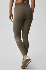 ALO Softsculpt High-Waist 7/8 Legging - Olive Tree
