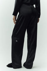 Silk Luminous Pant (Long) - Black