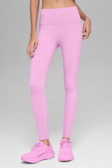 High-Waist Airbrush Legging - Candy Heart Pink