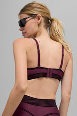 Airlift Line Up Bra - Burgundy
