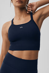 Seamless Ribbed Favorite Bra Tank - Navy