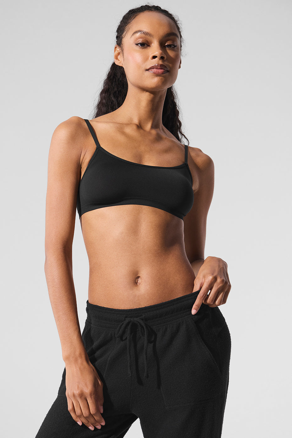 Sheer Glow Bra - Black