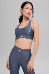 Airlift Suit Up Bra - Bluestone/White
