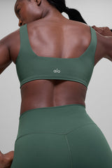 ALO Softsculpt Precision Bra - Clover Green
